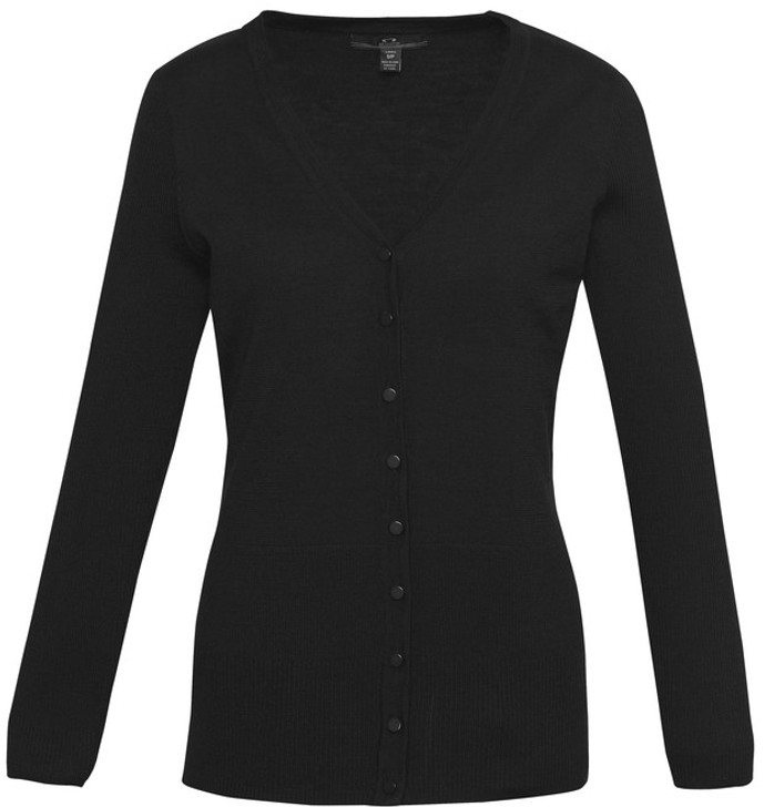 LC417L Ladies Milano Cardigan Black