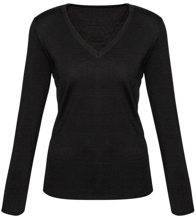 LP618L Ladies Milano Pullover Black