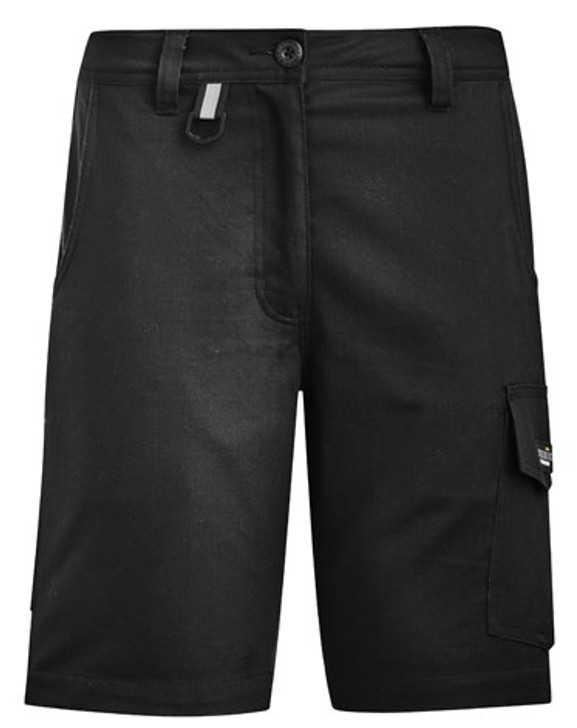 Syzmik Workwear ZS704 Womens Rugged Cooling Vented Short Black