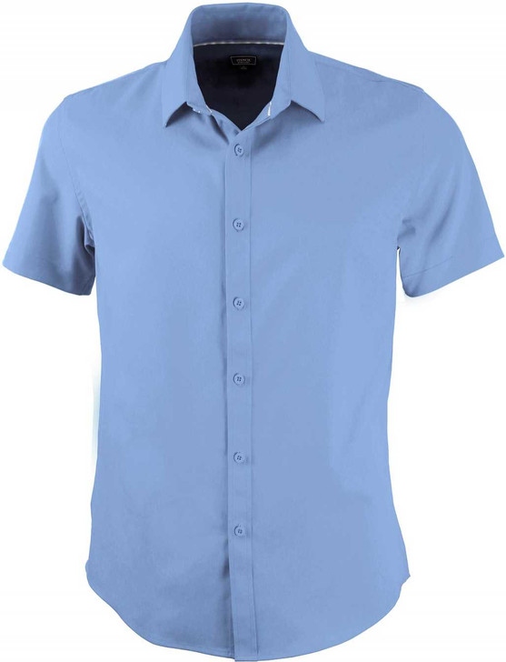 2035S Stencil Candidate Mens S/S Shirt Sky Blue