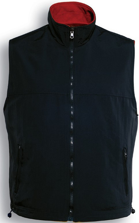 CJ0421 Reversible Vest Black/Red