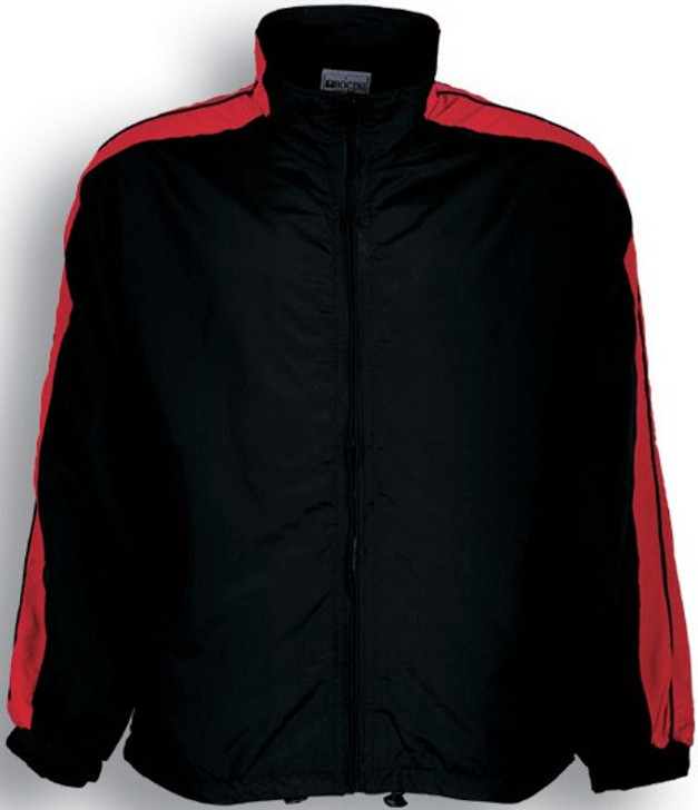 CJ0535 Unisex Tracksuit Jacket Black/Red