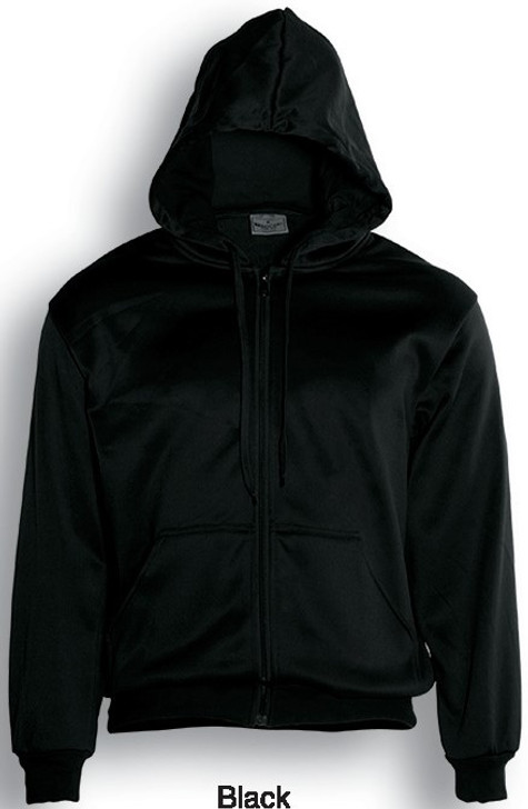 CJ1062 Zip Through Fleece Hoodie Black