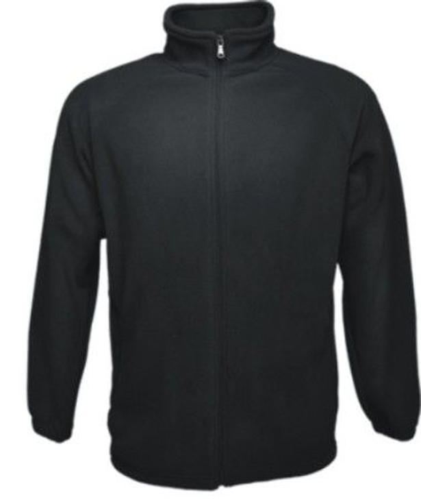 CJ1470 Unisex Adults Polar Fleece Zip Through Jacket Black