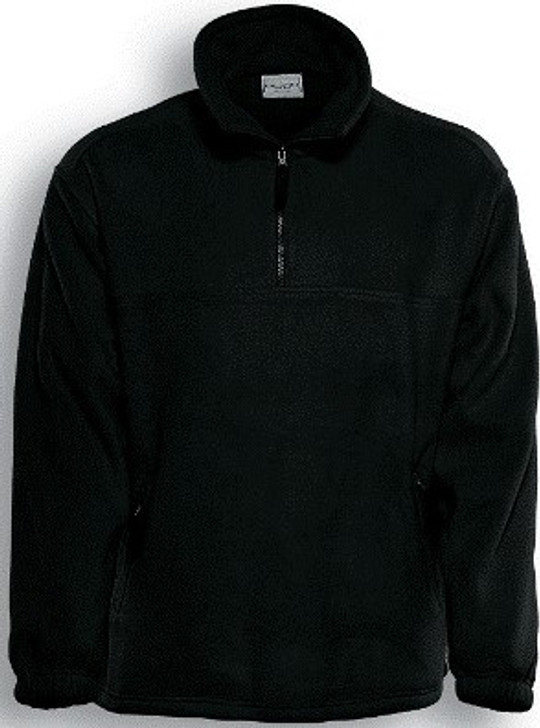 CJ3019 Polar Fleece 1/2 Zip Black