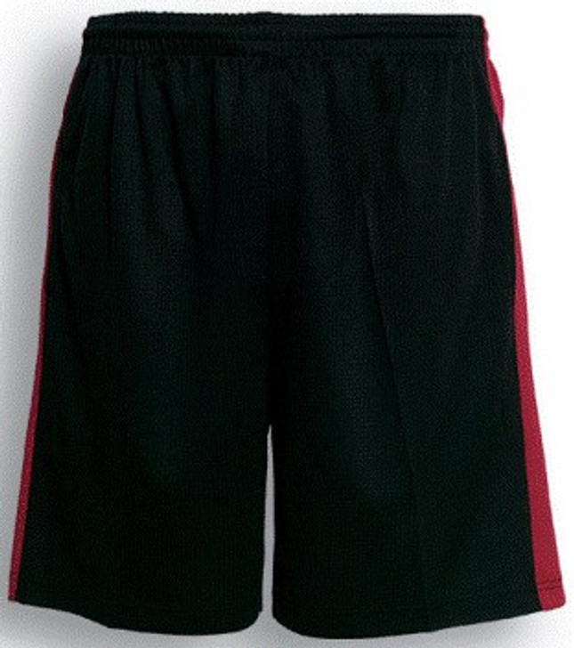 CK618 Unisex Adults Soccer Panel Shorts Black/Red
