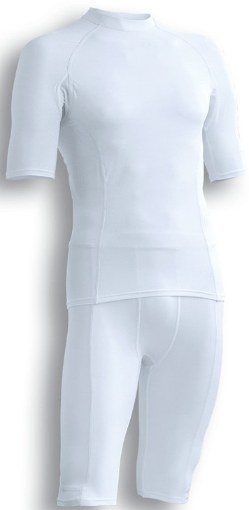 CK902 Performance Wear-Mens Bike Shorts White