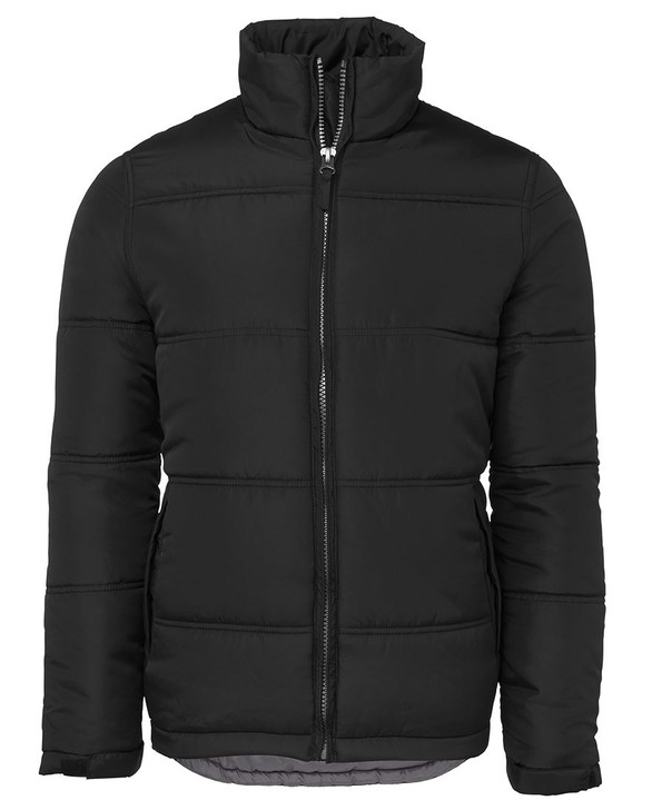 3ADJ JB's Wear Adults Adventure Puffer Jacket Black/Grey