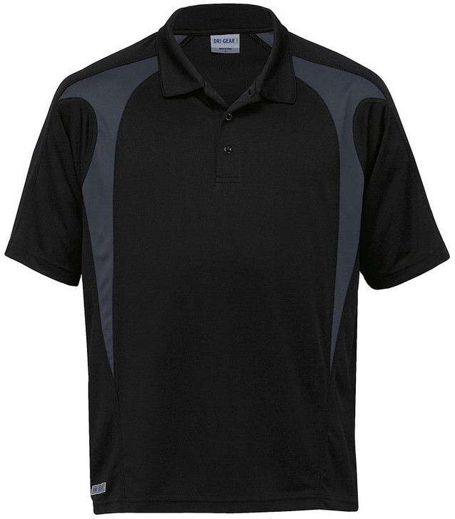 DGSP Gear For Life Dri Gear Spliced Zenith Polo Black/Charcoal