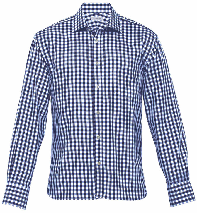 THC Gear For Life The Hartley Check Shirt - Mens Navy/White