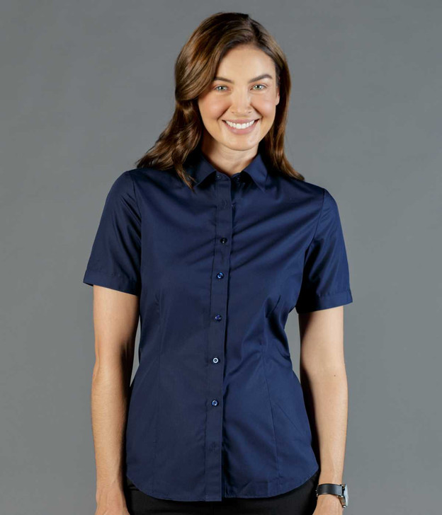 1520WS GloWeave Womens Premium Poplin Short Sleeve Shirt