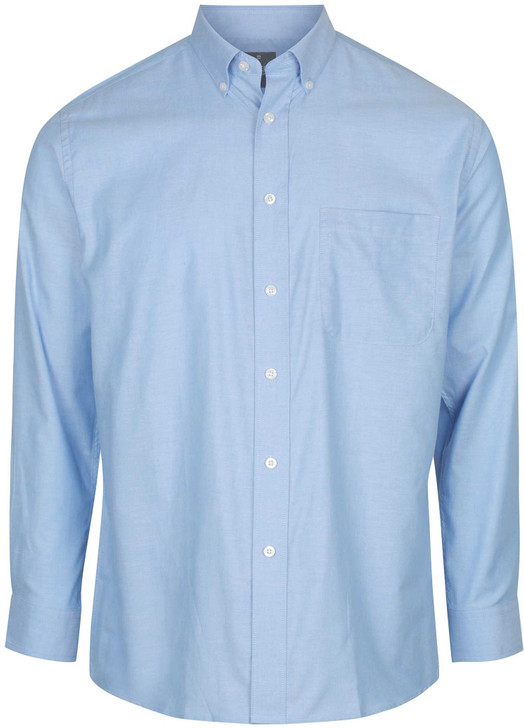 1015L GloWeave Mens Oxford Long Sleeve Shirt Blue