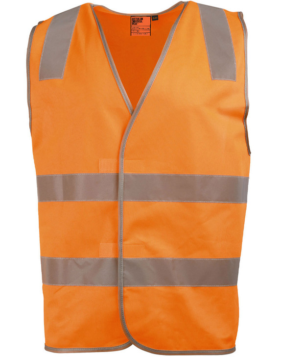 SW43 AIW Hi Vis Safety Vest With Shoulder Reflective Tapes SW43 Orange