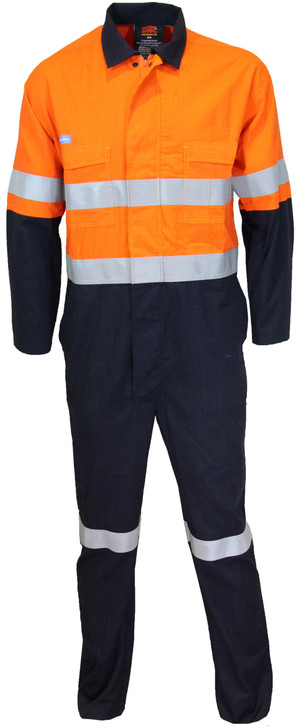 3481 DNC Inherent FR PPE2 2 Tone D/N Coveralls Orange/Navy