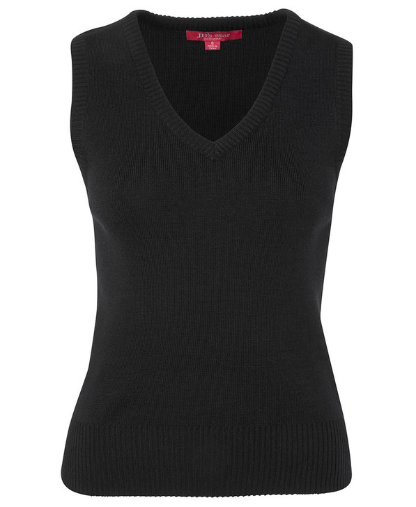 6V1 JB's Wear Ladies Knitted Vest Black