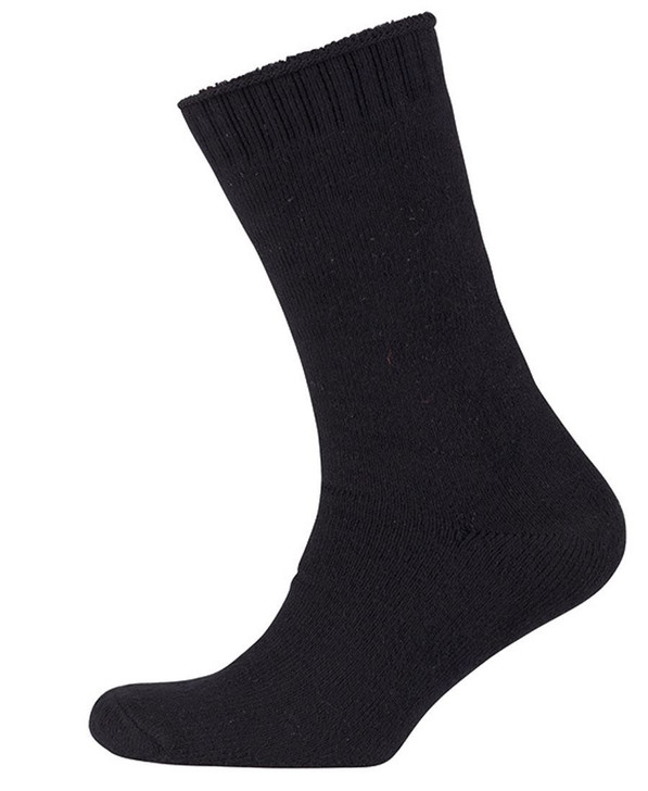 6WWSU JBs Wear Ultra Thick Bamboo Work Socks Black