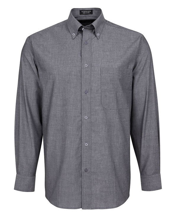 4FC JB's L/S Fine Chambray Shirt Charcoal