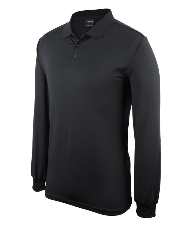 7STL JB's Wear Podium L/S Stretch Polo Black