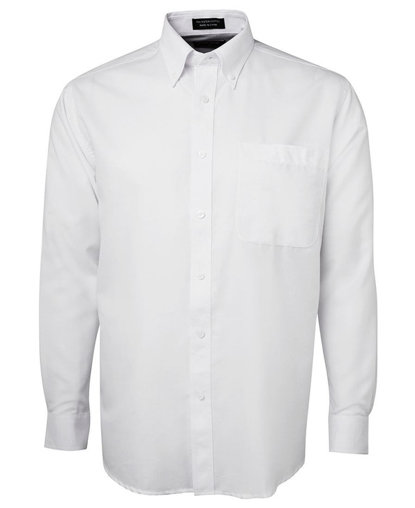 4OS JB's Wear L/S Oxford Shirt White