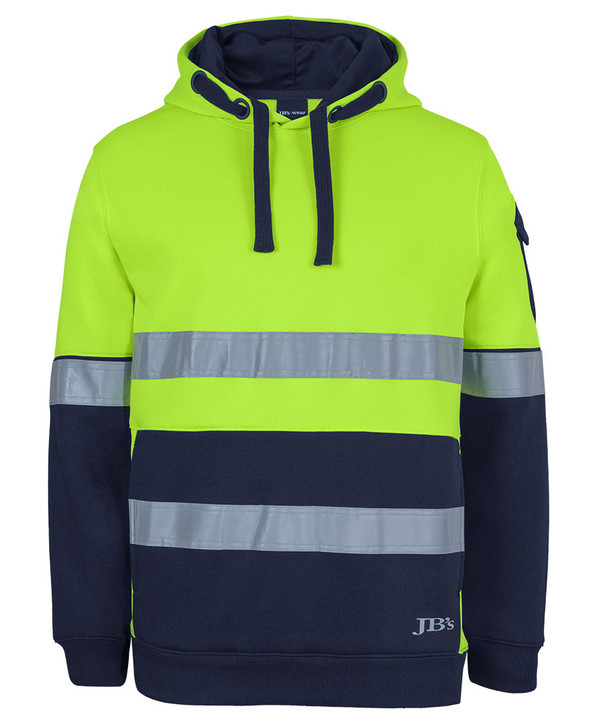 JB's Wear 350G Hi Vis Day and Night Trade Hoodie 6DNVH
