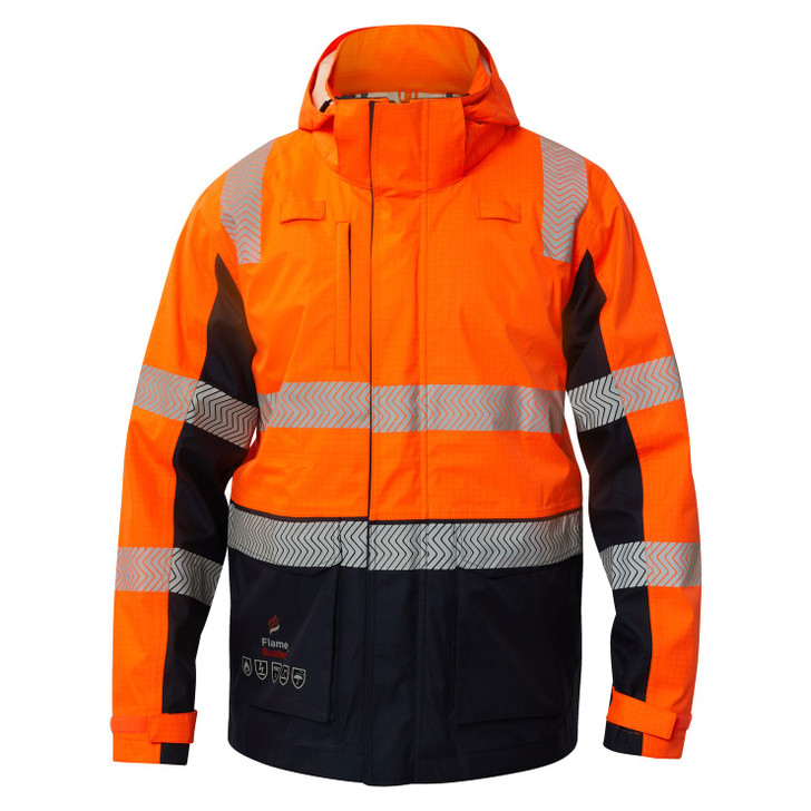 Flamebuster FJV033 Torrent HRC2 Reflective Wet Weather Jacket