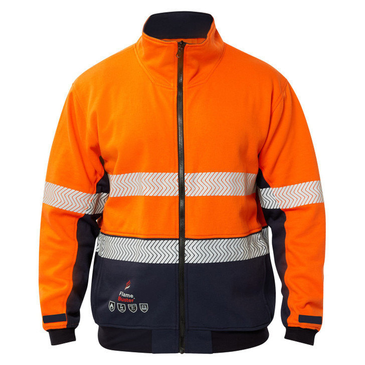 Flamebuster FJV034 Torrent HRC2 Hi Vis Segmented Reflective Fleece