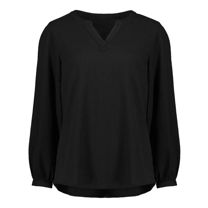 Biz Corporates Womens Ruche Long Sleeve Blouse RU568LL
