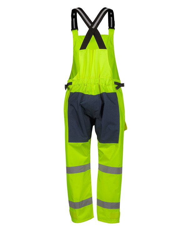 6WBB JB's Wear Waterproof Bib & Brace Lime Back