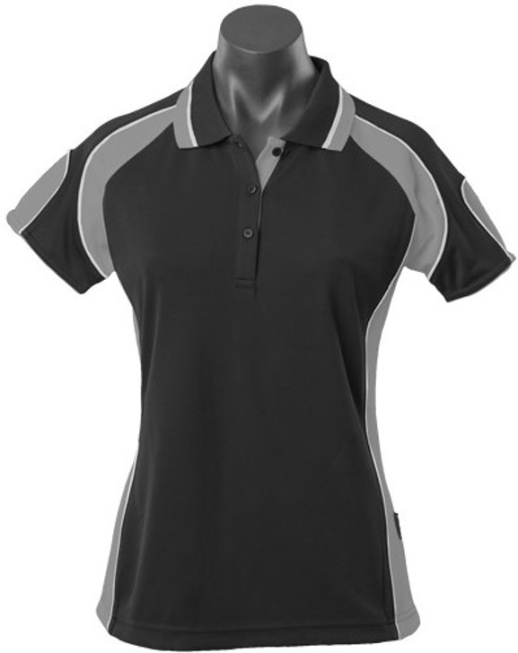 2300 Aussie Pacific Murray Lady Polo Black/Ashe