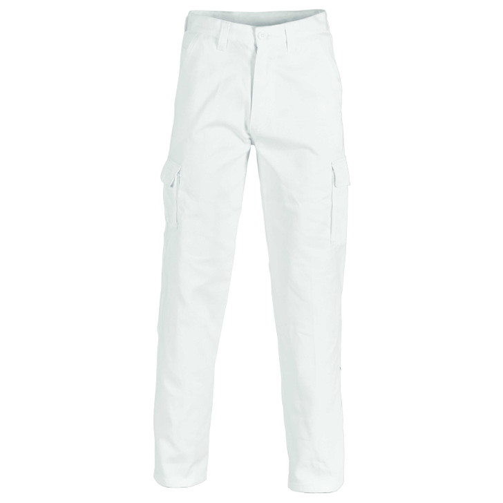 3312 DNC Cotton Drill Cargo Pants White