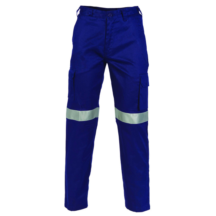 3326 DNC Lightweight Cotton Cargo Pants with 3M Reflective Tape Navy