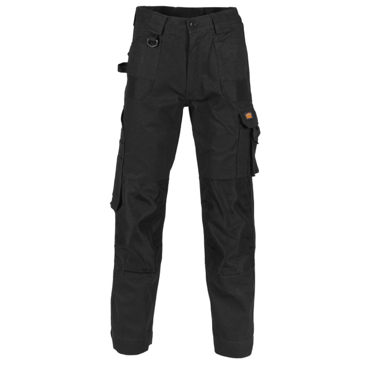 3335 DNC Duratex Cotton Duck Weave Cargo Pants Black