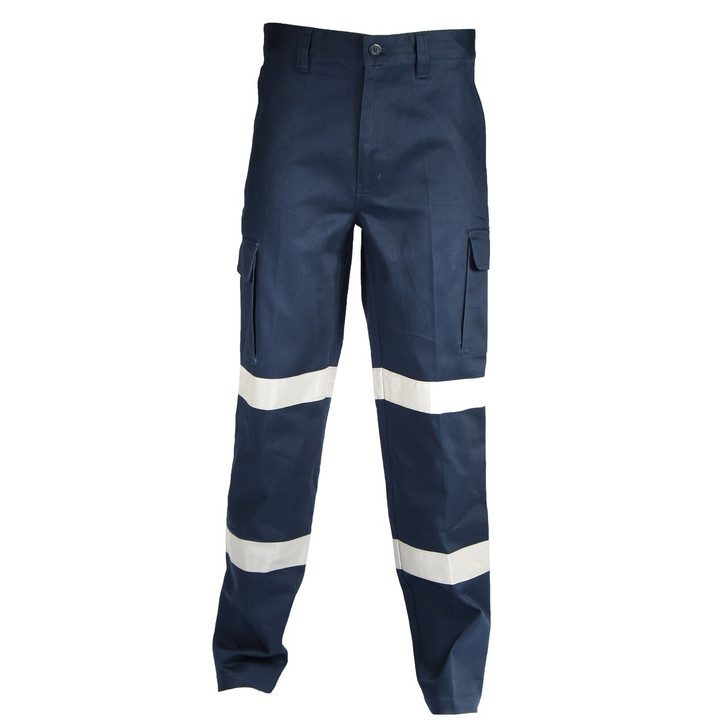 3361 DNC Double Hoops Taped Cargo Pants Navy