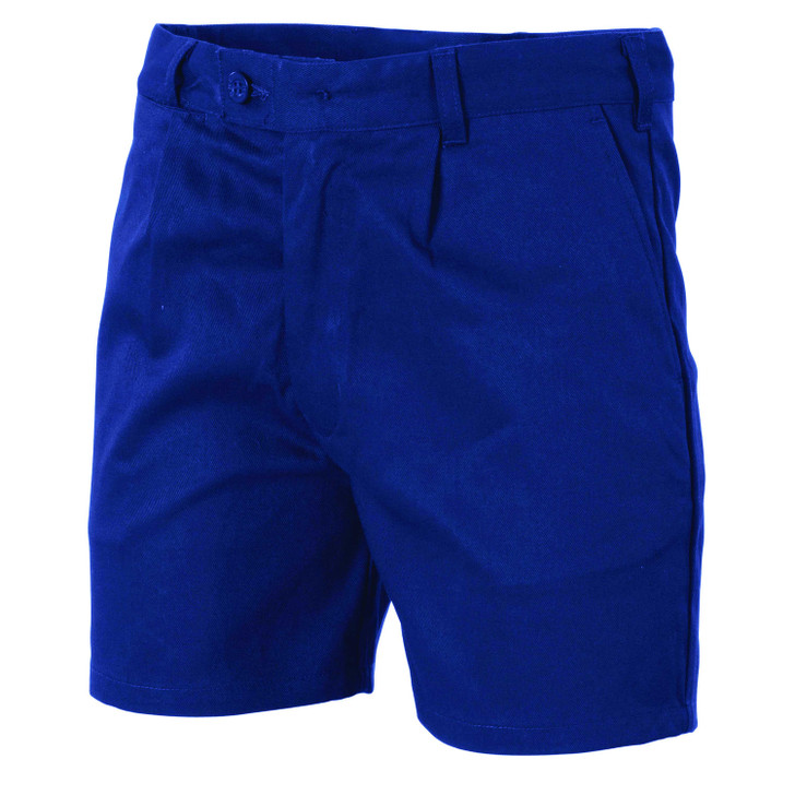 3303 DNC Cotton Drill Belt Loop Shorts Navy