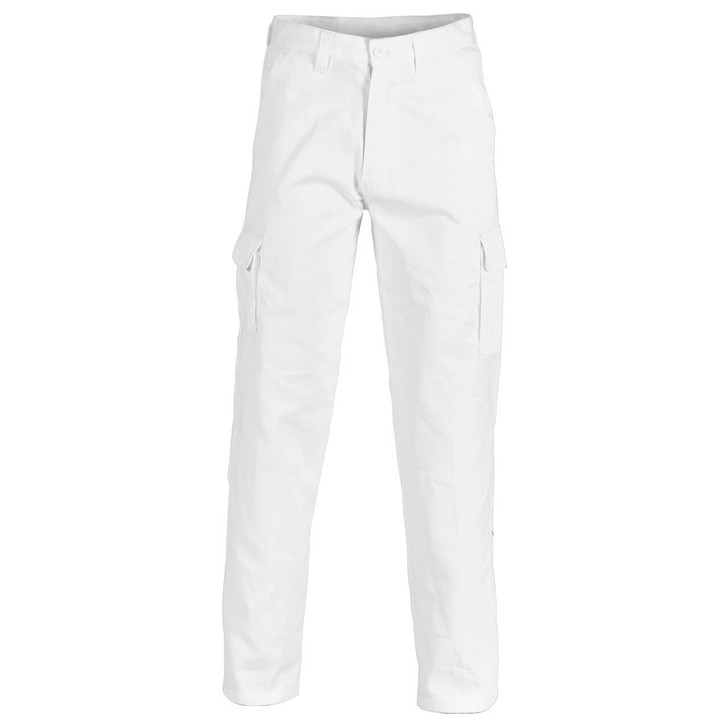 3312 DNC Cotton Drill Cargo Pants White