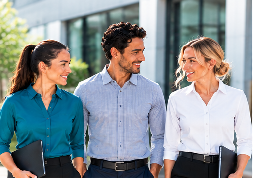Corporate and business uniform team