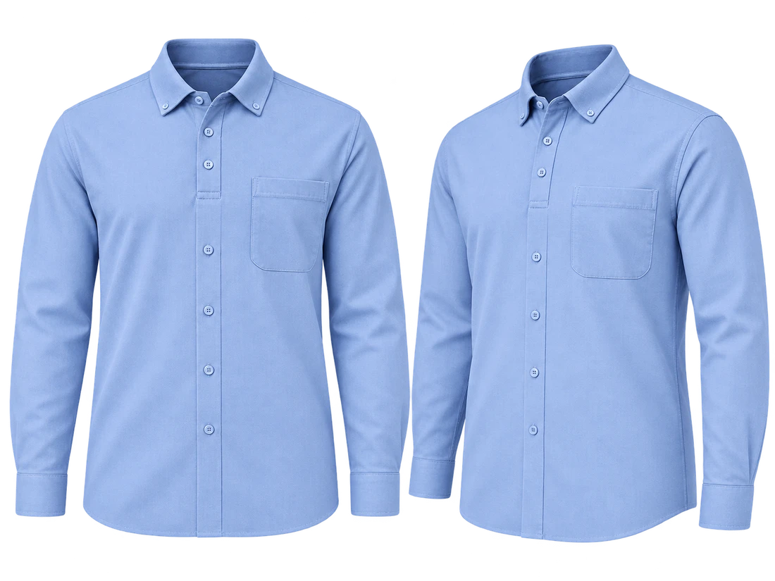 Light blue business shirts