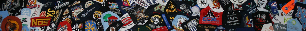 Custom Embroidery collage of logos