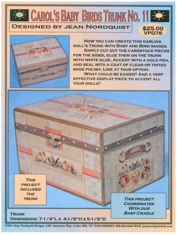 Doll Trunks Page 1 Jean Nordquist Designs