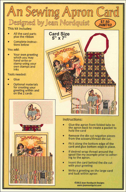 An Sewing Apron Card - JNMT62