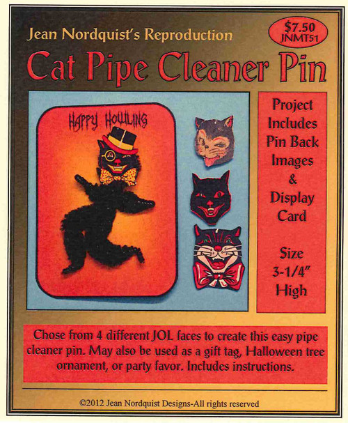 Cat Pipe Cleaner Pin - JNMT51