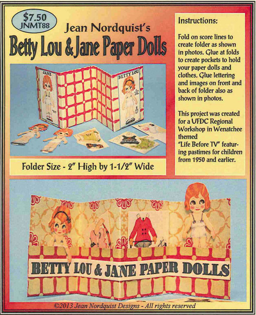 Betty Lou & Jane Paper Dolls - JNMT88