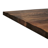 Rustic Solid Oak Table Top - Smoked