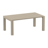 Vegas 100x180/220cm Extendible Table Medium - Taupe