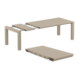 Vegas 100x180/220cm Extendible Table Medium - Taupe