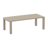 Vegas 100x180/220cm Extendible Table Medium - Taupe