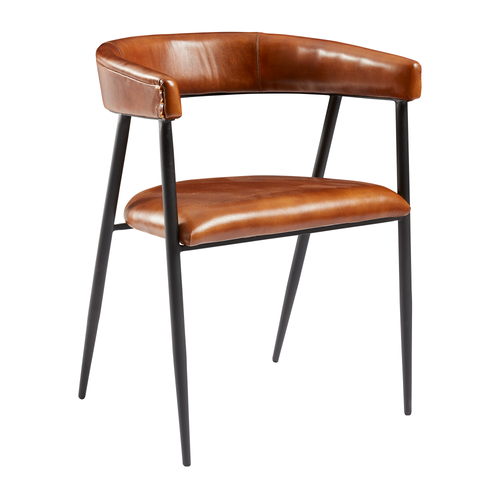 Armando Armchair - Genuine Tawny Leather