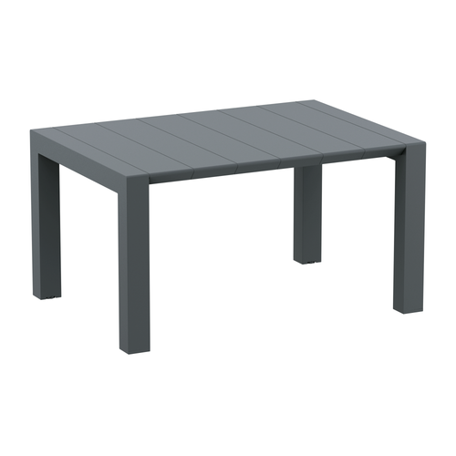 Vegas 100x100/140cm Extendible Table - Dark Grey