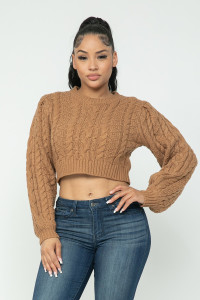 Cable Pullover Top-41090 Cable Pullover Top-41090