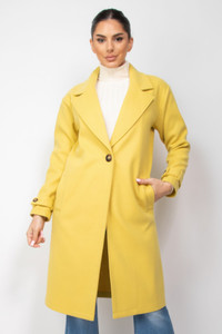 Collar pocketed coat-44605 Collar pocketed coat-44605